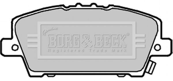 BORG & BECK Комплект тормозных колодок, дисковый тормоз BBP1986